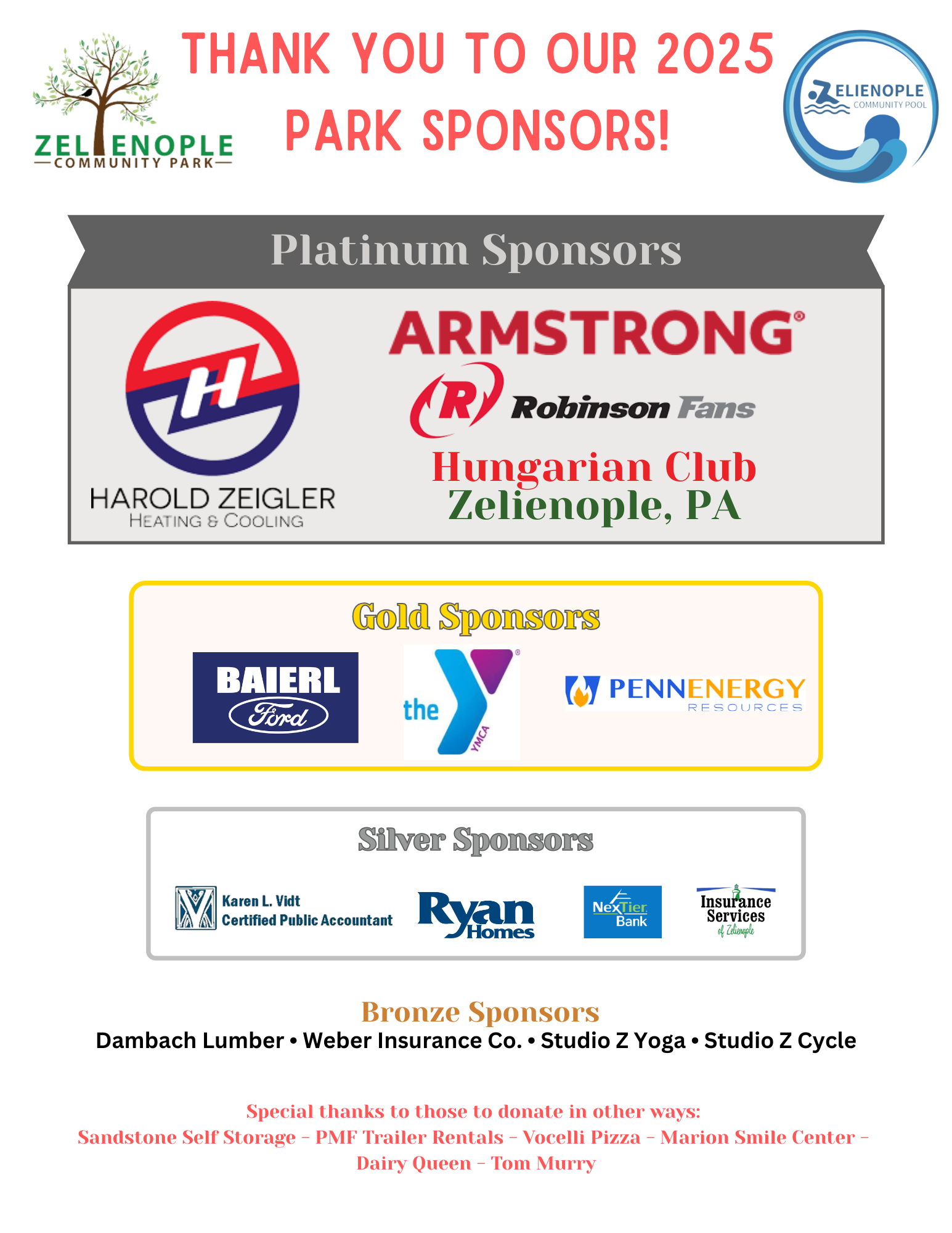 Park Sponsors banner 